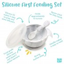 Bumkins Silicone First Feeding Set - Green