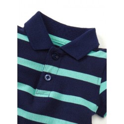 Mamaway Polo Striped Baby Bodysuit