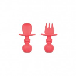 Bumkins Silicone Chewtensils - Red