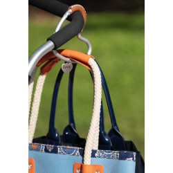 BuggyGear Heart Hook Bag Hanger - Leather Accent