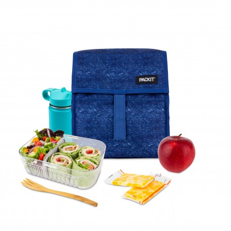 Packit Freezable Snack Box - Navy Heather