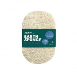 Zippies Earth Sponge Scrubber - 4 Pack