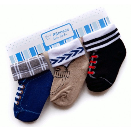 Pitcheco 3 in 1 folded socks - infant