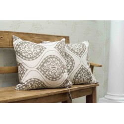 DwellStudio Decorative Pillow - Ogee in Ash