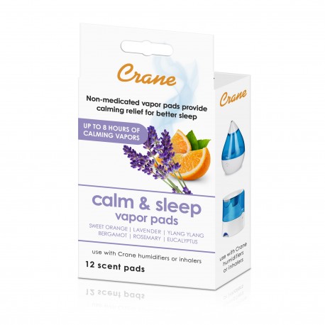 Crane  Lavender Orange Universal Vapor Pads for Sleep - 12 pack