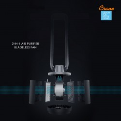 Crane-2-in-1 Air Purifier Bladeless Fan