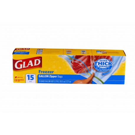 Glad Freezer Bags-Large 15s
