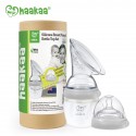 HAAKAA GEN3 160ml Silicone Breast Pump & Baby Bottle Top - GREY