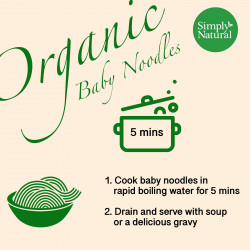 Simply Natural Certified Organic Baby Noodles with Fresh Spinach