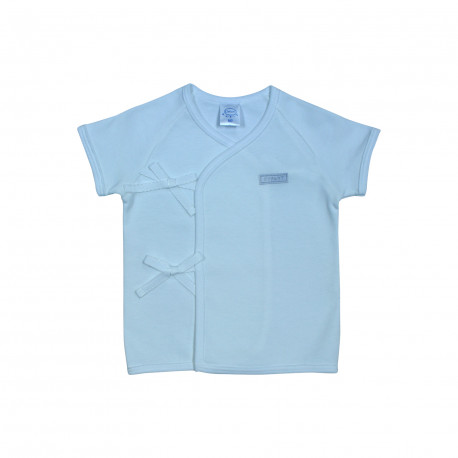 Enfant Tie-Side Cotton Short Sleeve Shirt