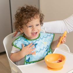 BUMKINS Super Bib 3pc Set - Rolling with the Waves
