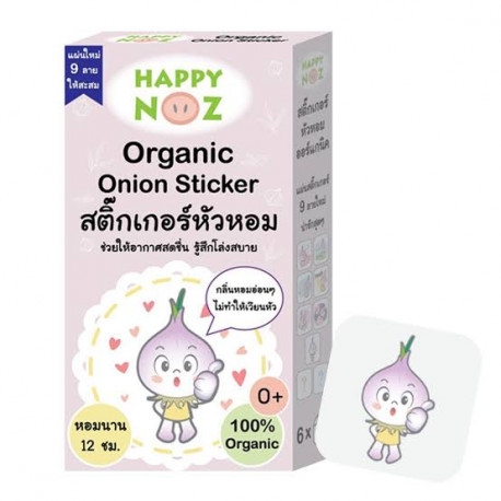 Happy Noz Organic Onion Freshener/Sticker