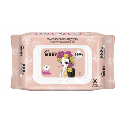 Limited Edition: Baby Moby Water Wipes (with cover) - 80 Pulls
