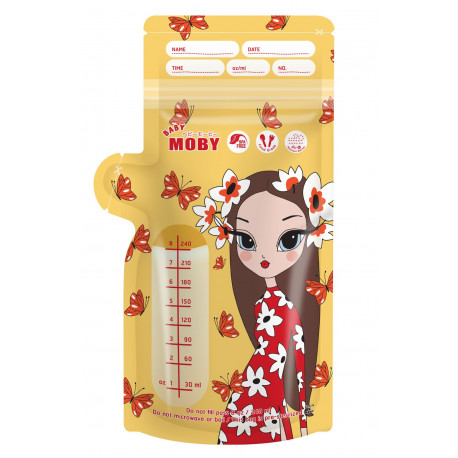 Limited Edition Moby Breastmilk Bags - 8oz (24pcs)