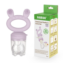 Haakaa Fresh Food Feeder and Cover Set - Lavender