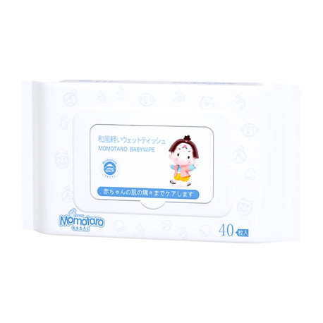 Momotaro Hypoallergenic Baby Wipes - 40 Pulls