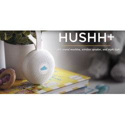 Hushh+ Travel Sound Machine with Wireless Speaker and Night light