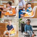 Infantino Grow-With-Me 4-In-1 Two-Can-Dine Feeding Booster Seat (Fox