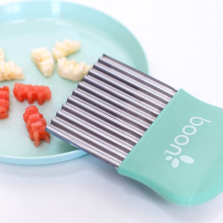 Boon DIVVY Solid Baby Food Starter Kit - Includes Crinkle Cutter, Grater & Silicone Mat