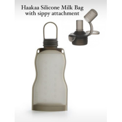 Haakaa Silicone Milk Storage Bag & Sippy Attachment Bundle