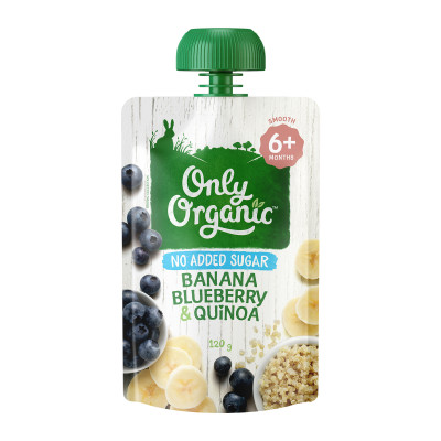 Only Organic Banana, Blueberry & Quinoa (6+ mos) 120g