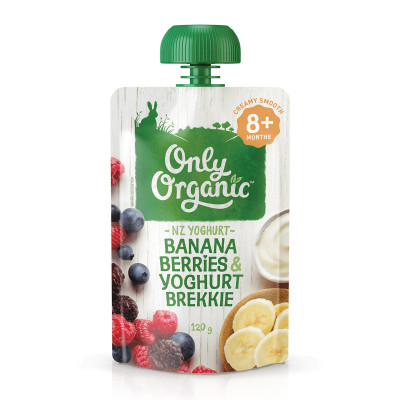 Only Organic Banana Berries & Yoghurt Brekkie (8+ mos) 120g