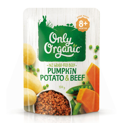 Only Organic Pumpkin, Potato & Beef (8+ mos) 170g