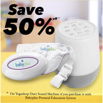 BabyPlus + Yogasleep Duet White Noise Machine with Night Light and Wireless Speaker