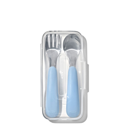 Oxo Tot On the Go Fork and Spoon Set (w/ Travel Case)