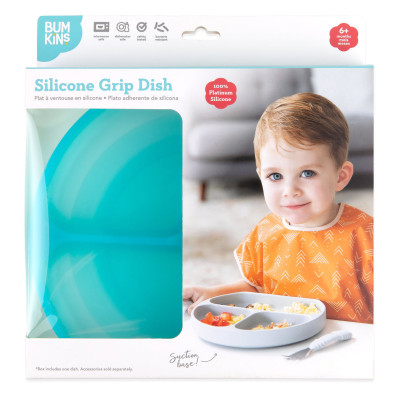 Bumkins Grip Dish - Blue Jelly