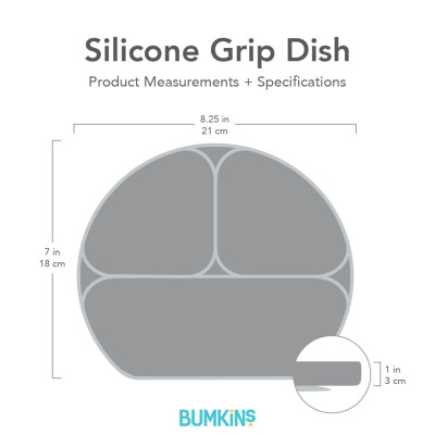 Bumkins Grip Dish - Blue Jelly