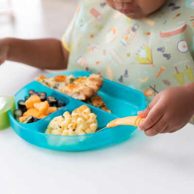 Bumkins Grip Dish - Blue Jelly