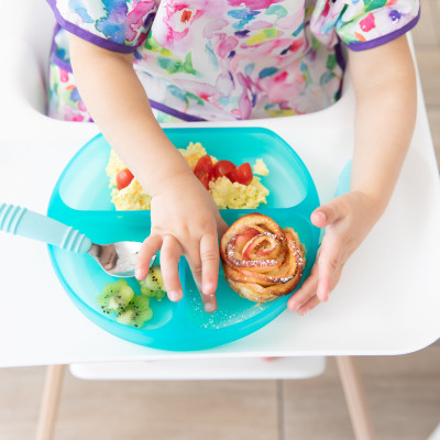 Bumkins Grip Dish - Blue Jelly