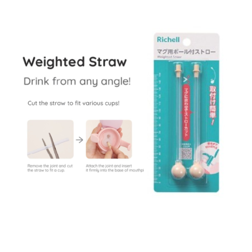 Richell Weighted Straw Milk & Honey PH