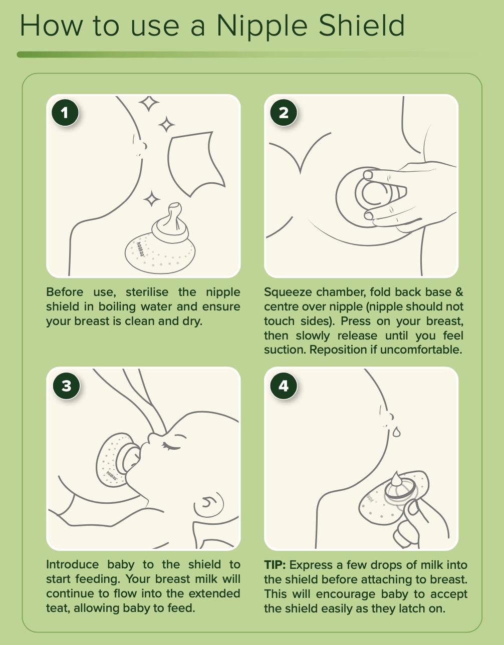 How to Breastfeed With a Nipple Shield