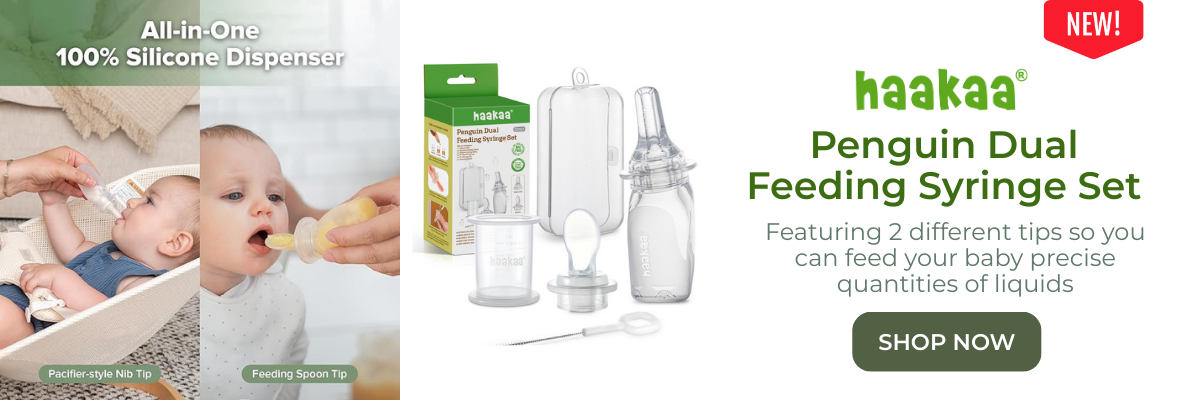 Haakaa Penguin Dual Feeding Syringe Set